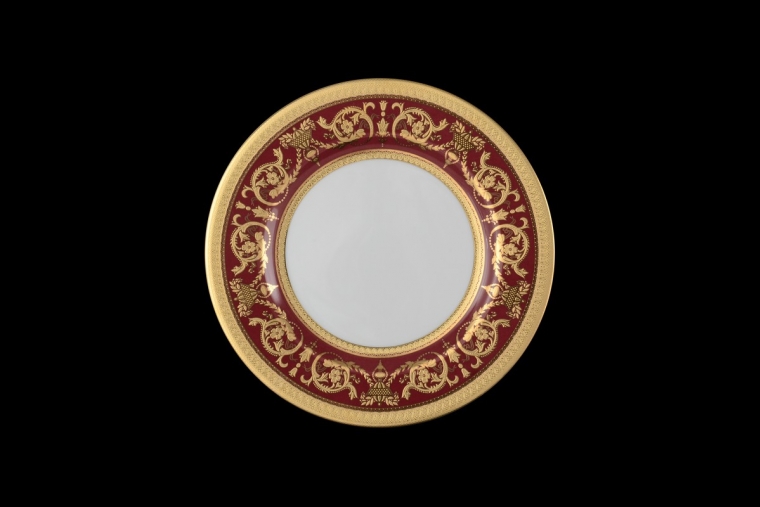Набор тарелок 17 см Constanza Imperial Bordeaux Gold (6 шт)