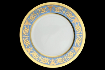 Набор тарелок 27 см Constanza Imperial Blue Gold (6 шт)