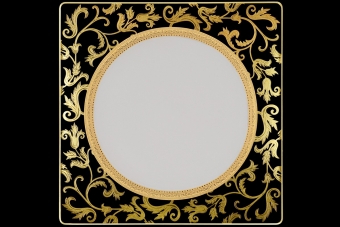 Набор тарелок 27 см Tosca Black Platin Gold (6 шт)