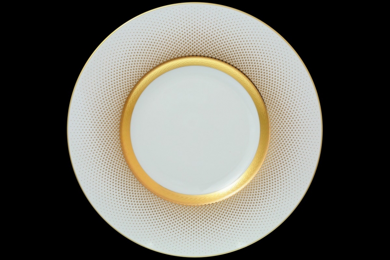Набор тарелок 27 см Constanza Rio White Gold (6 шт)