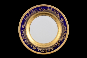 Набор тарелок 21 см Constanza Cobalt 9320 Gold (6 шт)