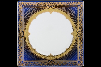 Набор тарелок 27 см Tosca Elegance Blueshadow Gold (6 шт)