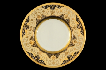 Набор тарелок 22 см Constanza Belvedere Blue Creme Gold (6 шт)