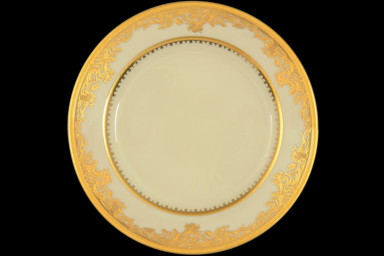 Набор тарелок 27 см Constanza Cream 9077 Gold (6 шт)