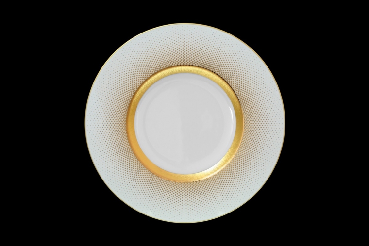 Набор тарелок 22 см Constanza Rio White Gold (6 шт)