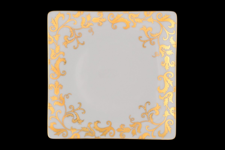 Набор тарелок 21 см Tosca White Gold (6 шт)