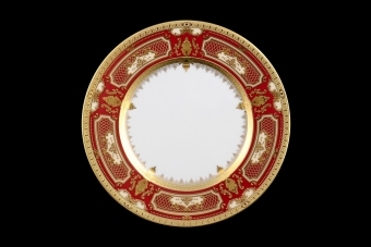 Набор тарелок глубоких 23 см Constanza Donna Bordeaux Gold (6 шт)