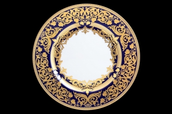 Набор тарелок 28,5 см Constanza Natalia Cobalt Gold (6 шт) 