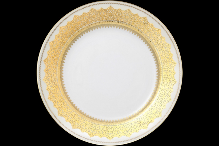 Набор тарелок 27 см Constanza Agadir Seladon Gold (6 шт)